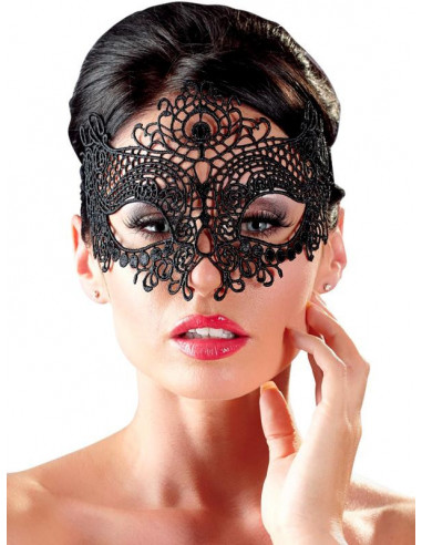 Maschera Ricamata 02 Nero Pizzo